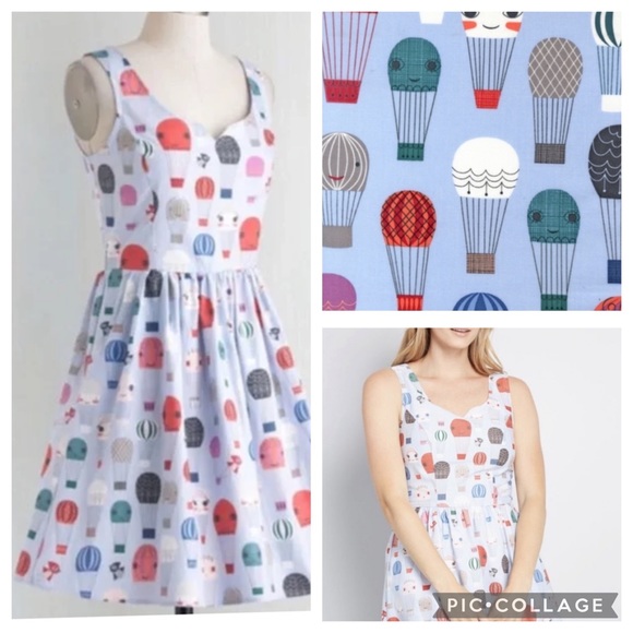 Modcloth Dresses & Skirts - Modcloth Hot Air Balloon Sleeveless Dress ‘Air of adorable’ by Fervour